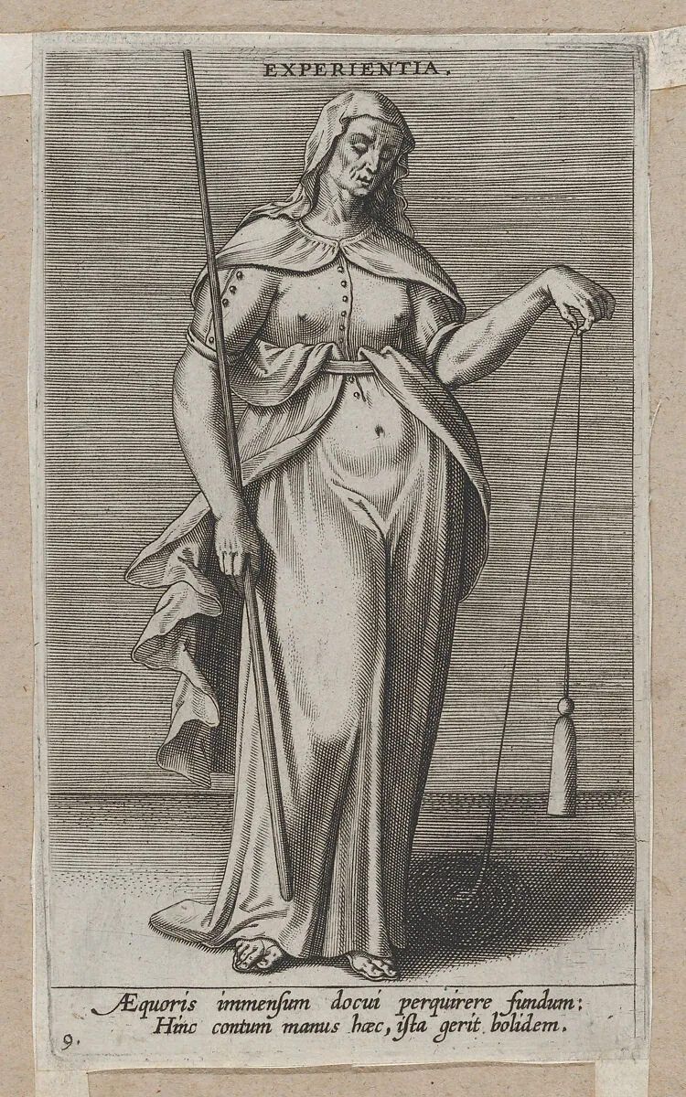 Experientia, from "Proposopographia" — Philips Galle