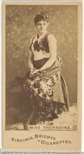 Miss Thorndike, from the Actors and Actresses series (N45, Type 1) for Virginia Brights Cigarettes