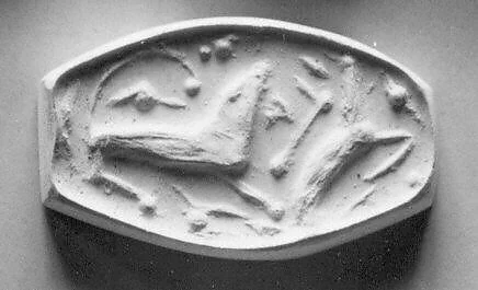 Truncated amygdaloid (rhomboid ?) seal