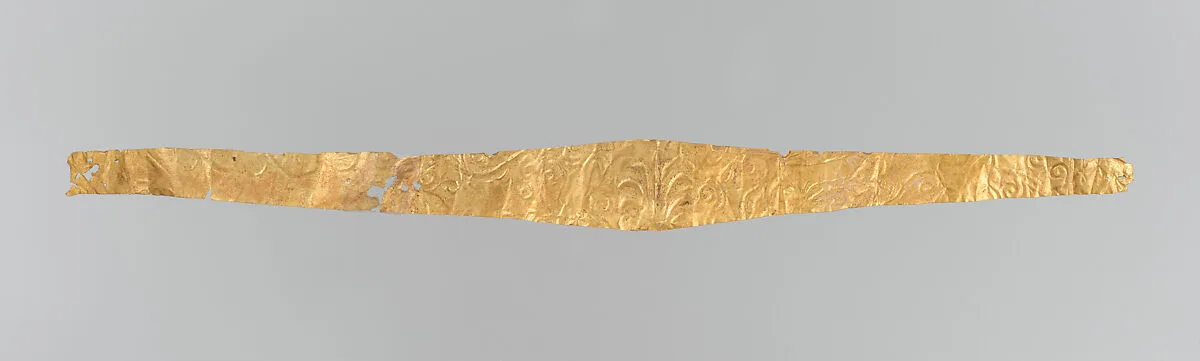 Frontlet of gold leaf — Unknown