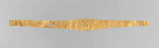 Frontlet of gold leaf