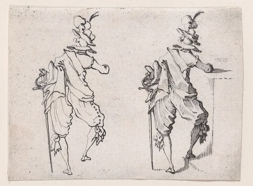 L'Homme Vue de Dos Avec une Grande Épée (Man Seen from Behind with a Large Sword), from Les Caprices Series A, The Florence Set