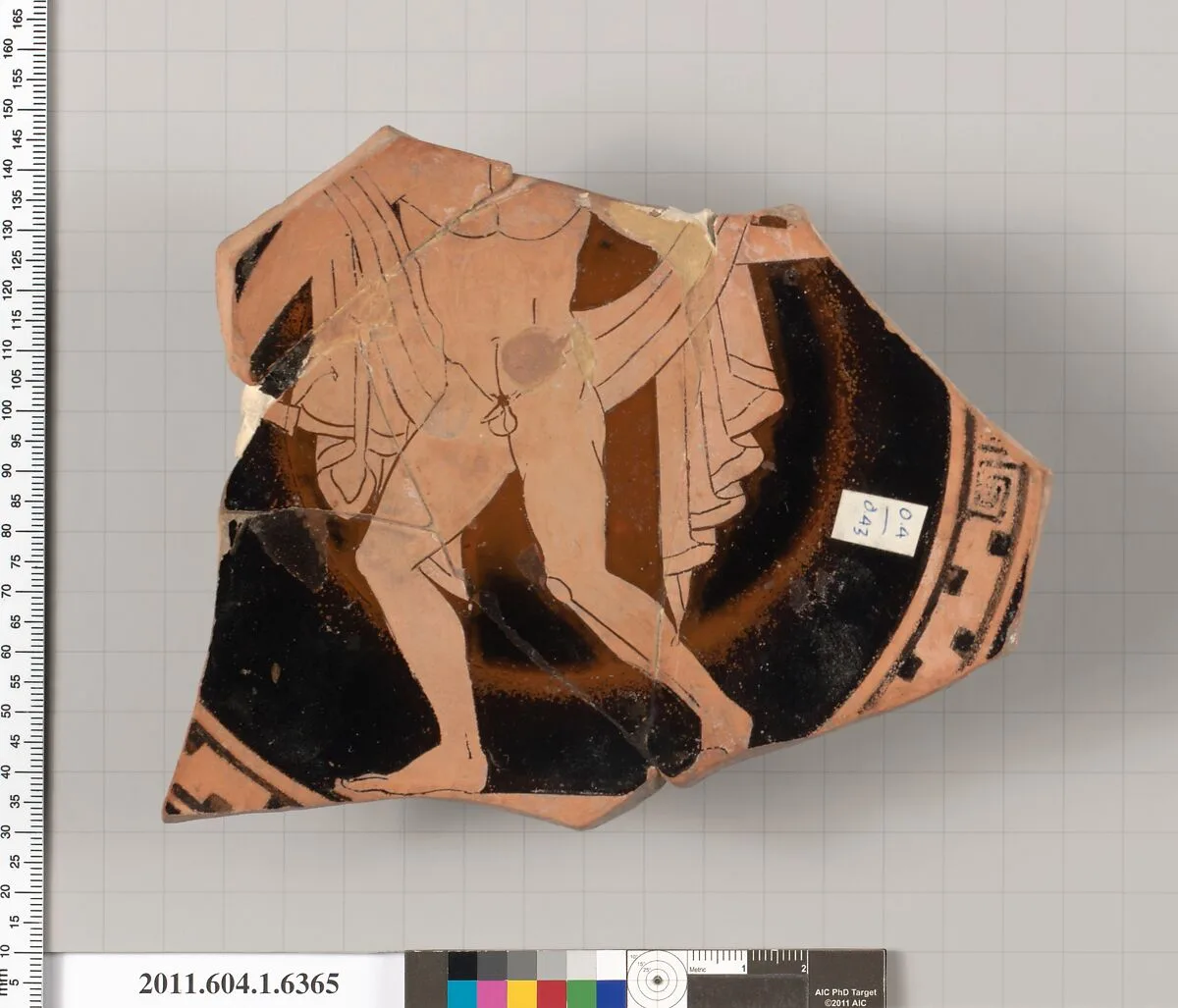 Terracotta fragment of a kylix (drinking cup) — Unknown