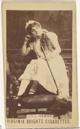 Lulu Herne, from the Actors and Actresses series (N45, Type 1) for Virginia Brights Cigarettes