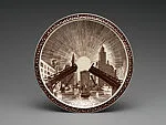 Our America luncheon plate with Chicago's Michigan Avenue Bridge — Vernon Kilns|Rockwell Kent|Gale Turnbull