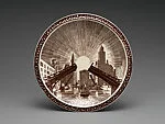 Our America luncheon plate with Chicago's Michigan Avenue Bridge