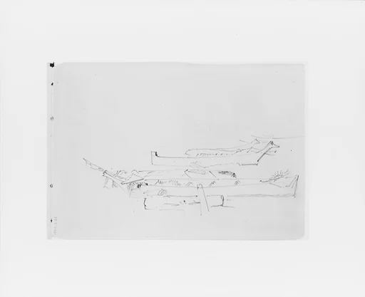 Sketches of Canoes (from Sketchbook X)
