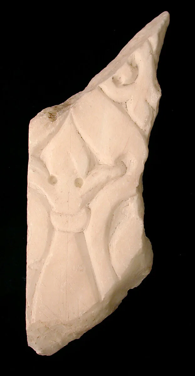 Fragment of a Carved and Painted Dado Panel — Unknown