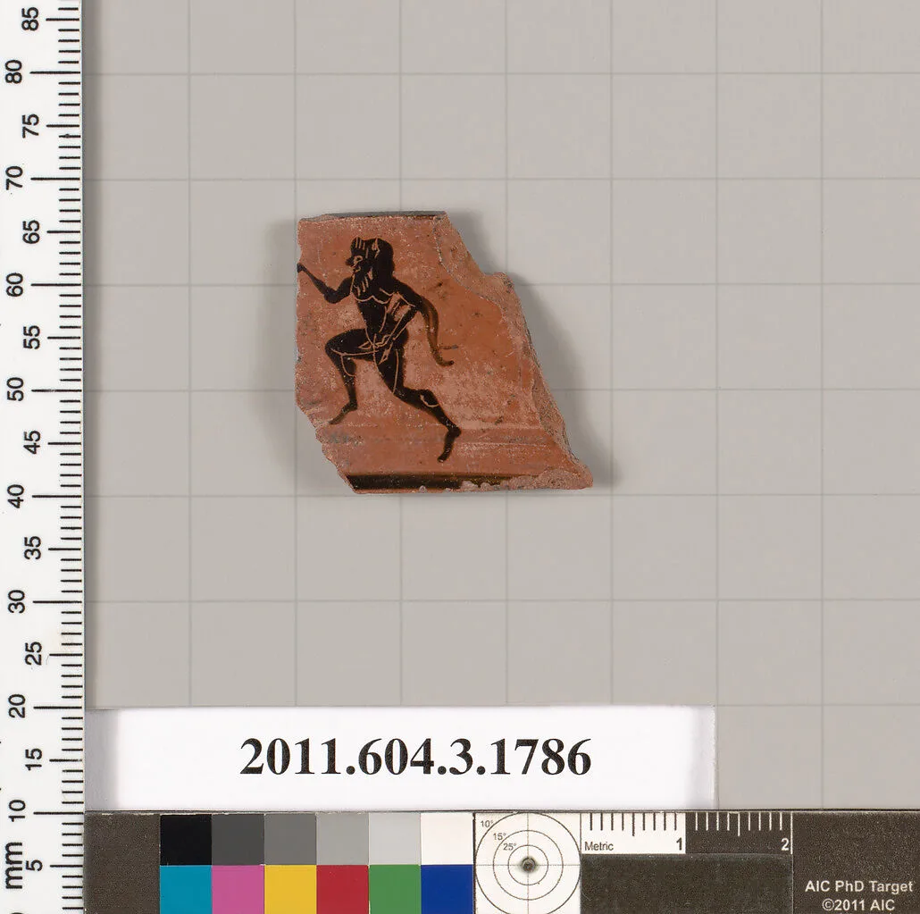 Terracotta rim fragment of a kylix: Lip cup (drinking cup) — Unknown