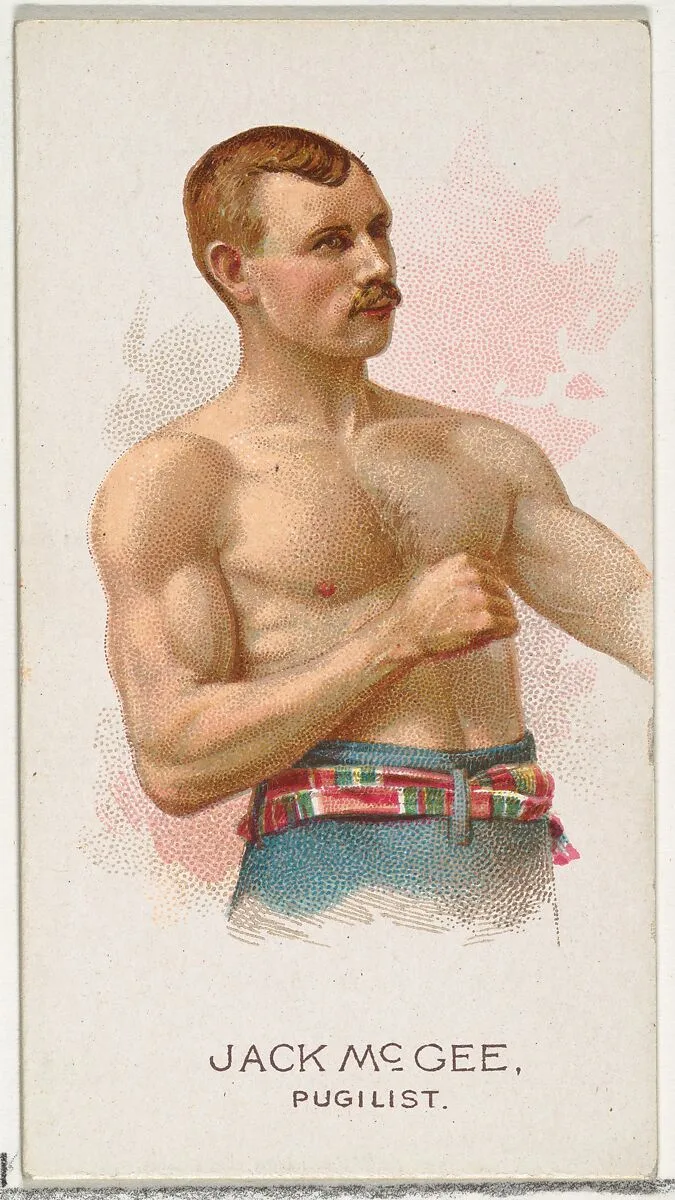 Jack McGee, Pugilist, from World's Champions, Series 2 (N29) for Allen & Ginter Cigarettes — Lindner, Eddy & Claus|Allen & Ginter