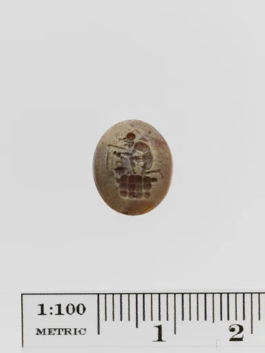 Agate ring stone intaglio: fisherman