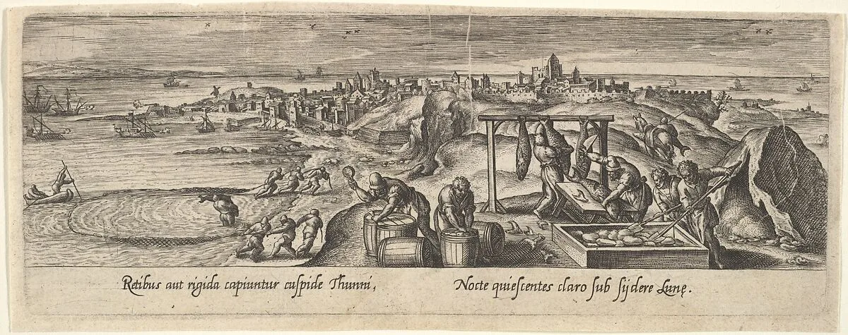 1 of 8 plates on Hunting and Fishing — Hans Bol