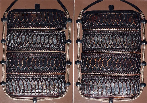 亀甲竹細工印籠|Tortoiseshell and Basketry Inrō