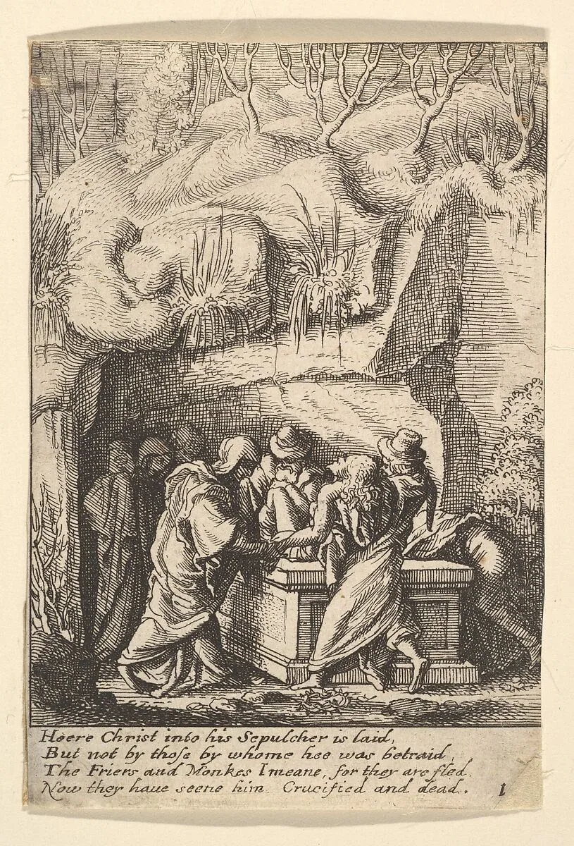 Entombment — Hans Holbein the Younger|Wenceslaus Hollar