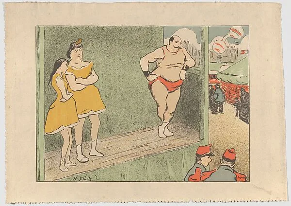 Design for Theater Program for The Grapnel and The Emancipated from Les Programmes du Théâtre-Libre — Henri-Gabriel Ibels