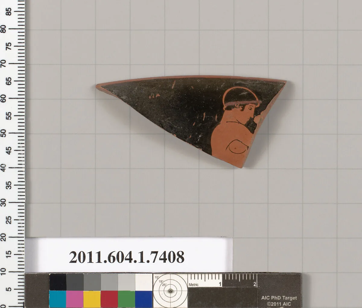 Terracotta rim fragment of a kylix (drinking cup) — Unknown