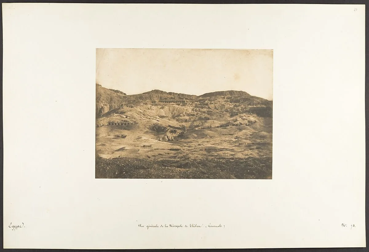 Vue générale de la Nécropole de Thèbes (Gournah) — Maxime Du Camp