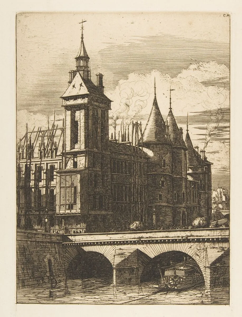 The Clock Tower, Paris — Charles Meryon