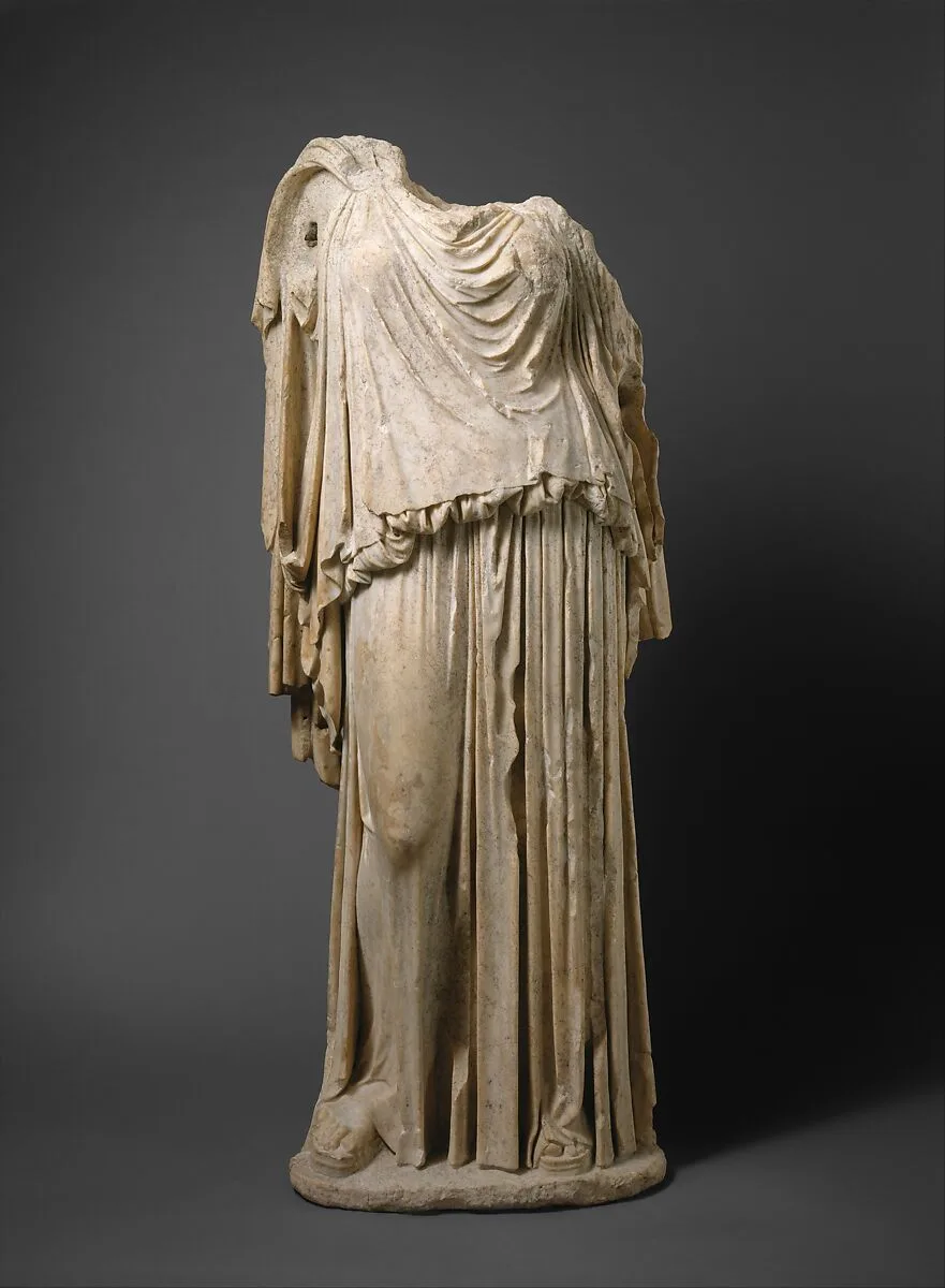 Marble statue of Eirene (the personification of peace) — Kephisodotos