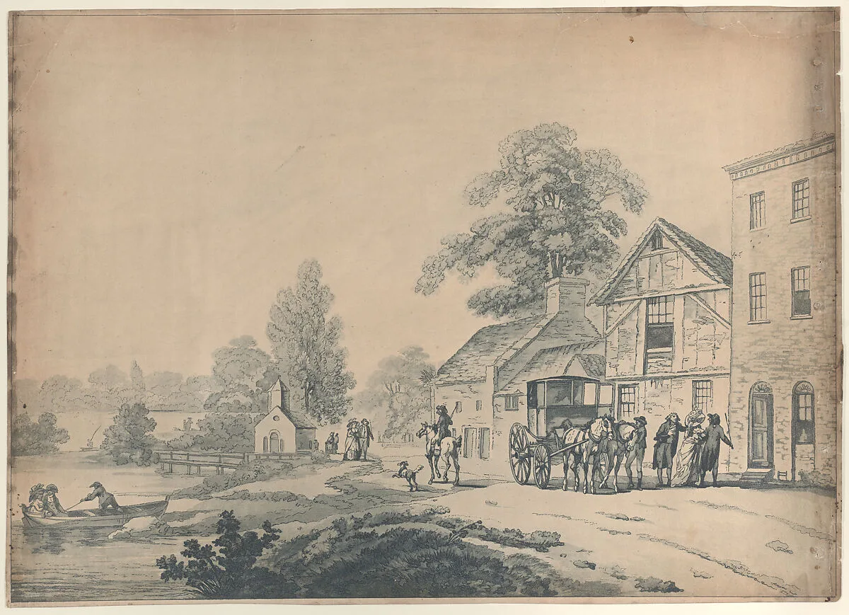 A Coach Outside an Inn — Thomas Rowlandson