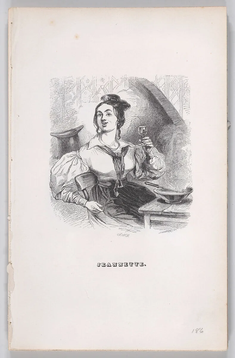 "Jeannette" from The Complete Works of Béranger — Fournier & Perrotin|J. J. Grandville|John Thompson|Pierre Jean de Béranger