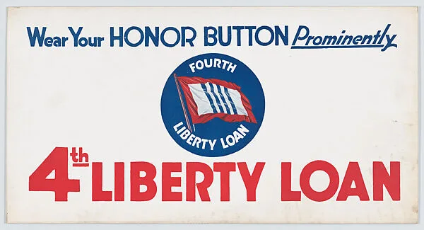Wear your honor button prominently — Anonymous, American, 20th century