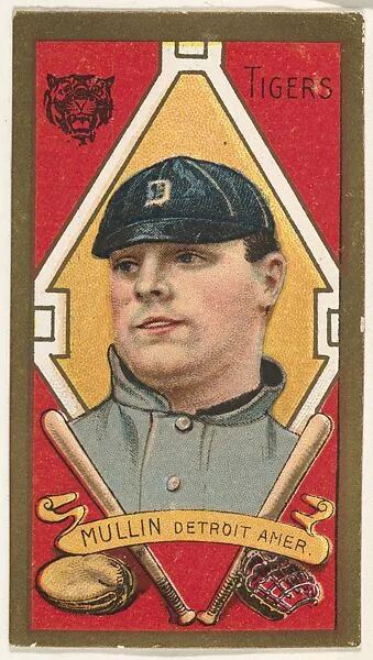 Mullin, Detroit Tigers, American League, from the "Baseball Series" (Gold Borders) set (T205) issued by the American Tobacco Company — American Tobacco Company
