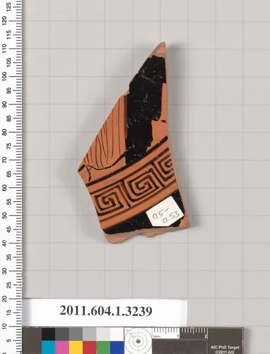 Terracotta fragment of a kylix (drinking cup)
