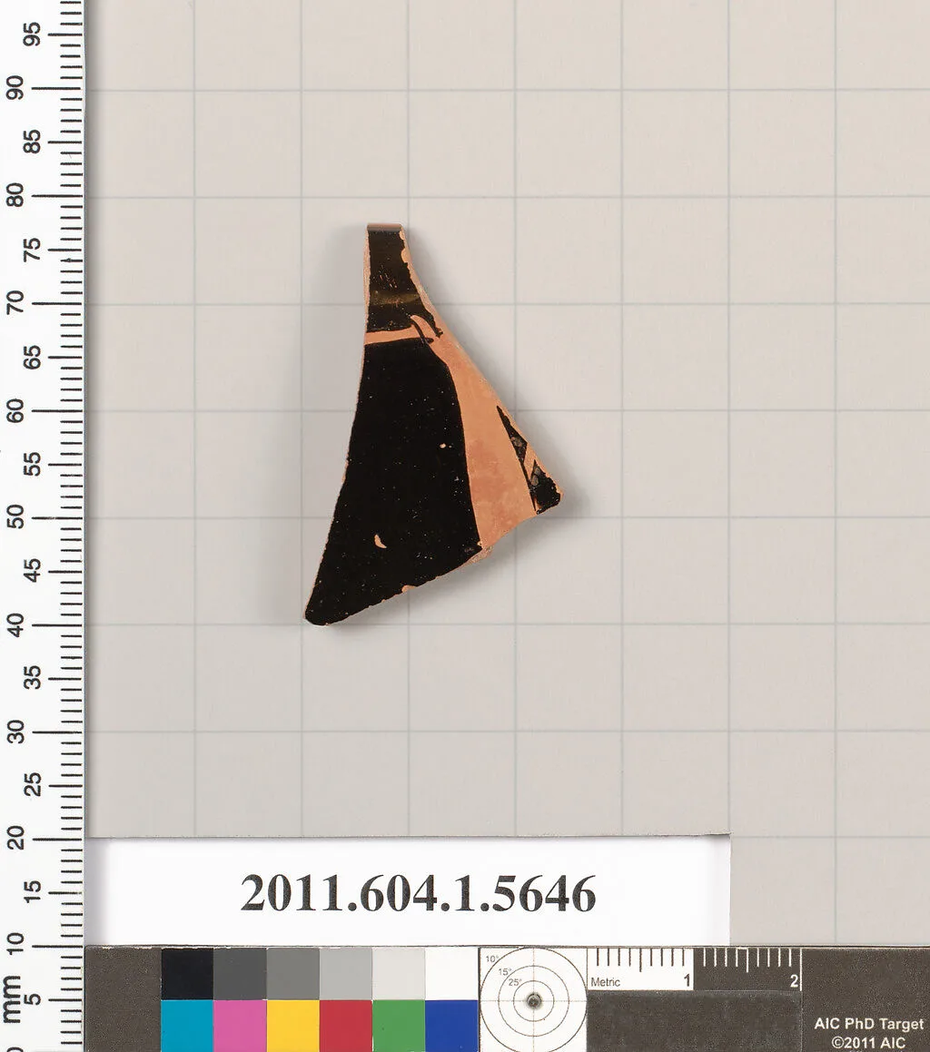Terracotta rim fragment of a kylix (drinking cup) — Unknown