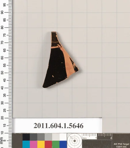 Terracotta rim fragment of a kylix (drinking cup)