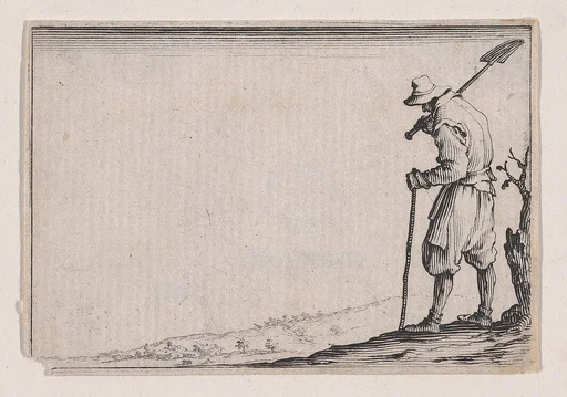 Le Paysan Portant sa Pelle sur L'Épaule (The Peasant Carrying his Shovel on his Shoulder), from Les Caprices Series A, The Florence Set