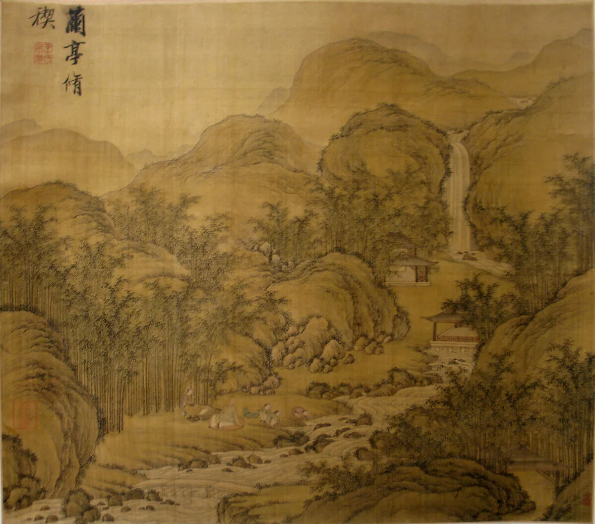 清 佚名 傳王文治 蘭亭修禊圖 軸|Spring Ablutions at the Orchid Pavilion — Wang Wenzhi