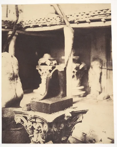 [Fragment of an Egyptian Statue in the Museum at Cherchell, Algeria]
