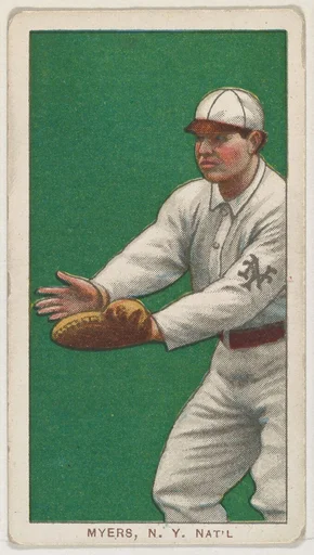 Myers, New York, National League, from the White Border series (T206) for the American Tobacco Company