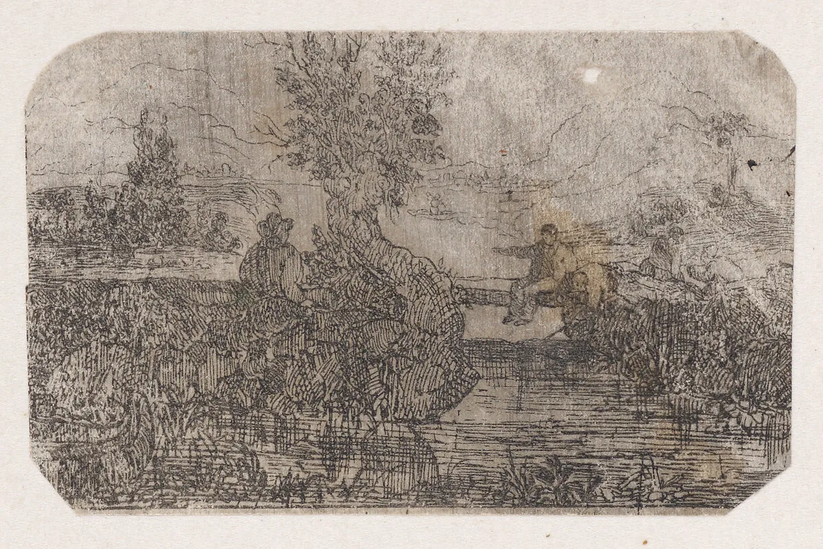 Paysans se Reposant (Peasants Resting) — Rodolphe Bresdin
