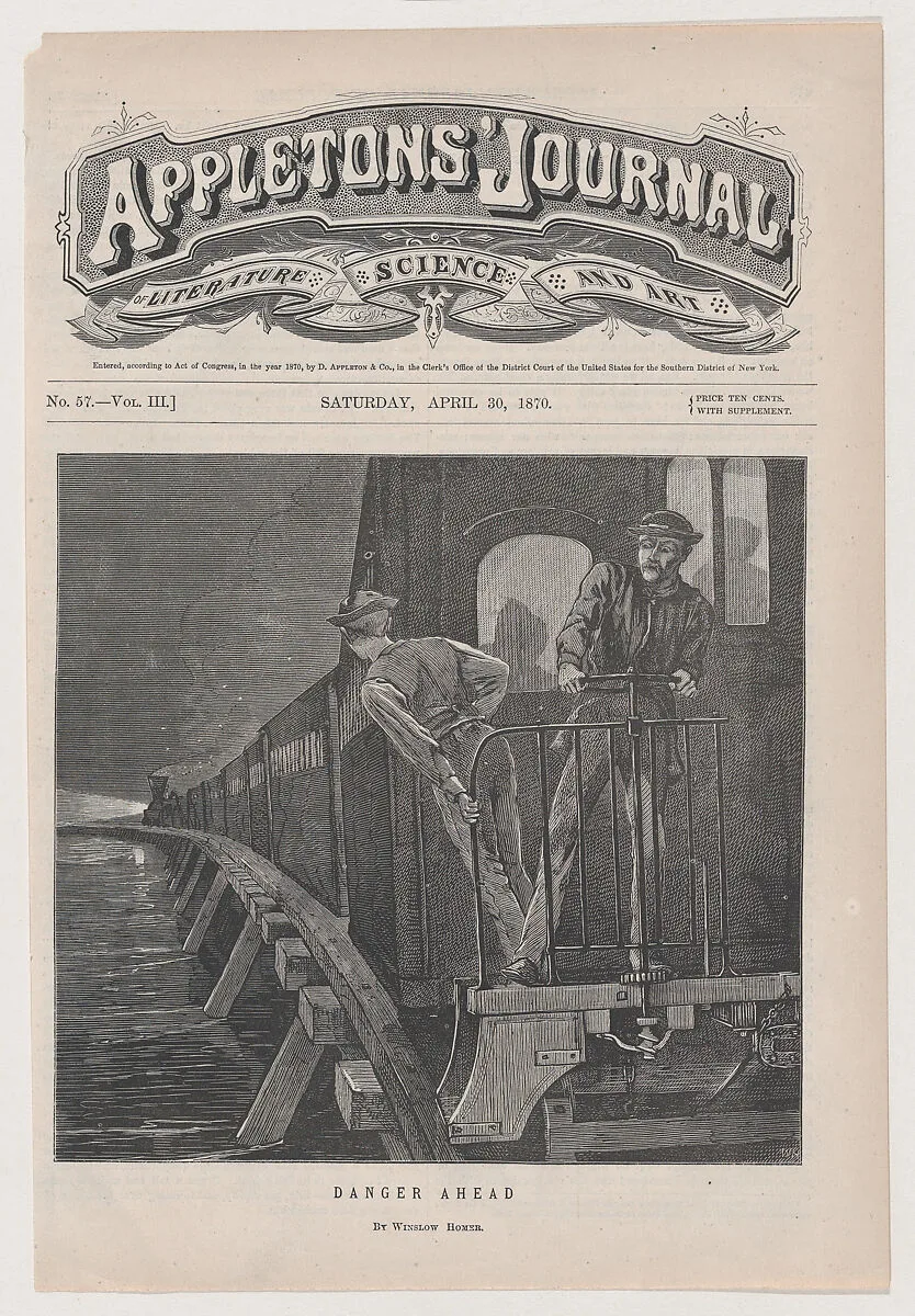 Danger Ahead (from "Appleton's Journal," Vol. III) — D. Appleton & Co.|Winslow Homer