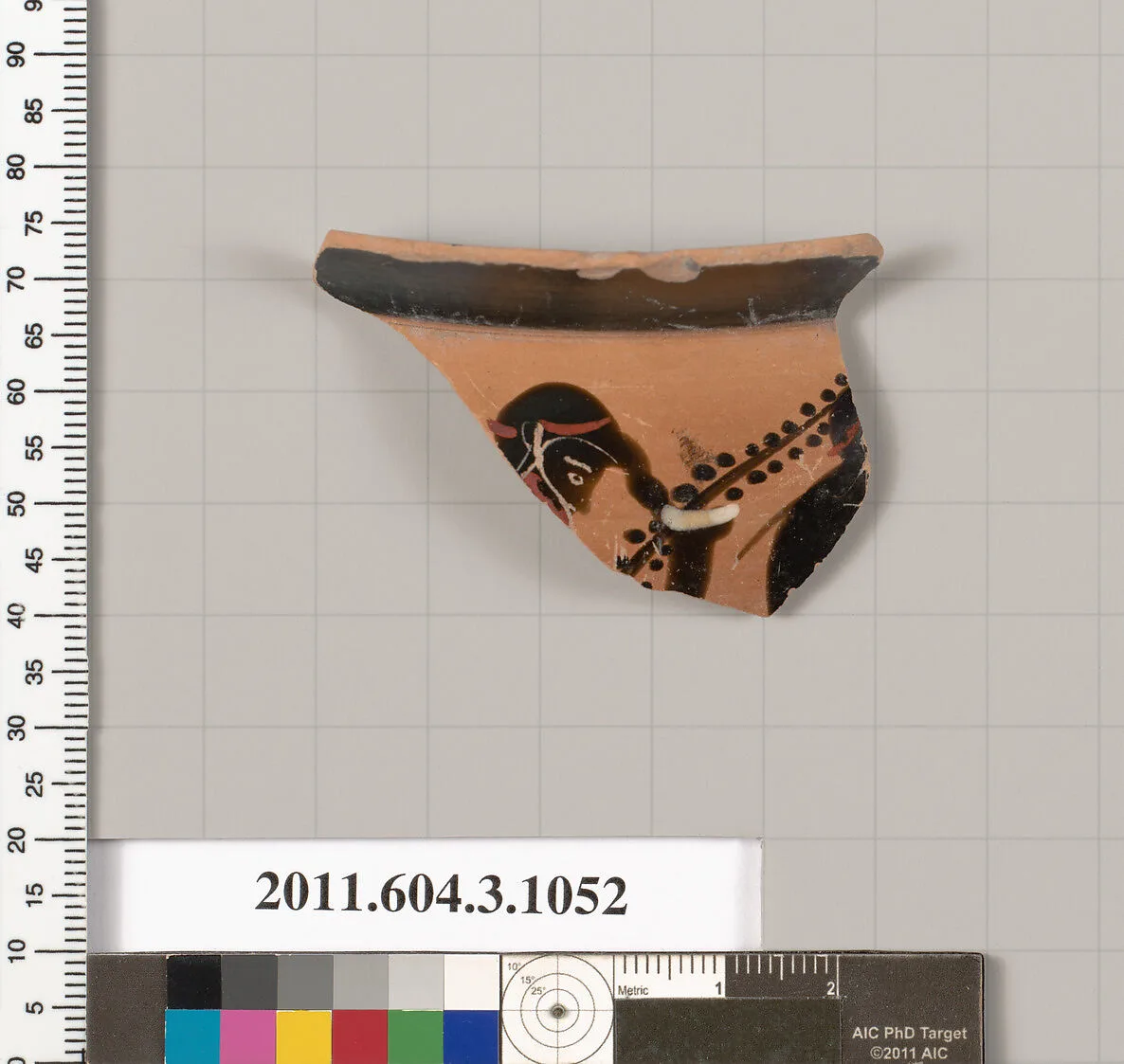 Terracotta fragment of a mastoid (drinking cup with narrow base) — Unknown
