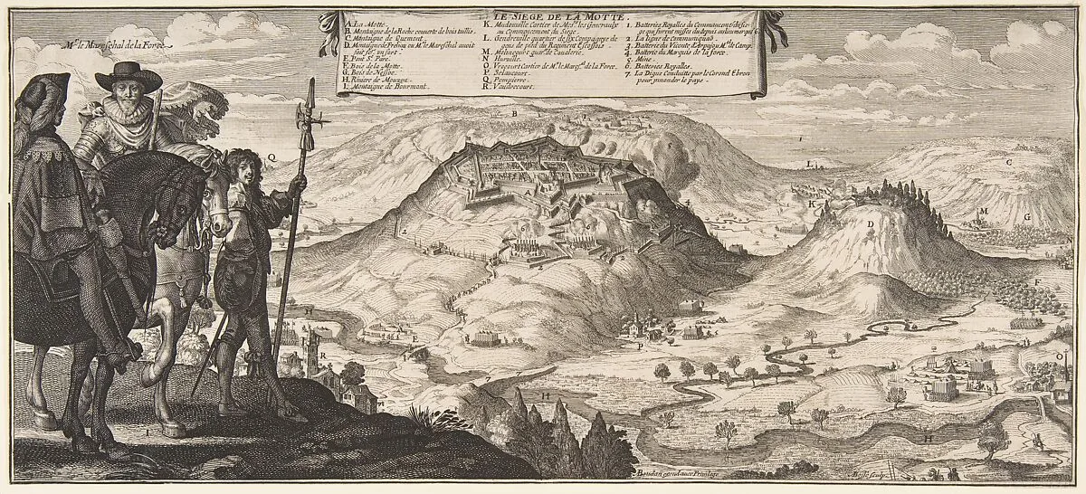 The Siege of the La Motte, in Lorraine — Abraham Bosse|A. Boudan