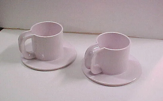 Cup and saucer — Lella Vignelli|Massimo Vignelli|Heller Incorporated