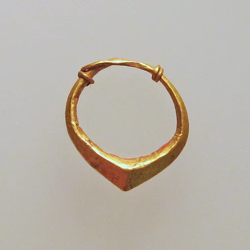 Earring of simple form