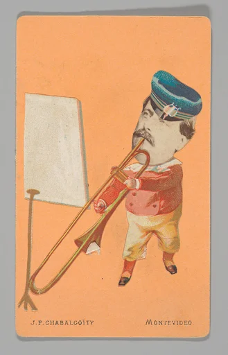 [Photo Collage: Musician Playing Trombone]