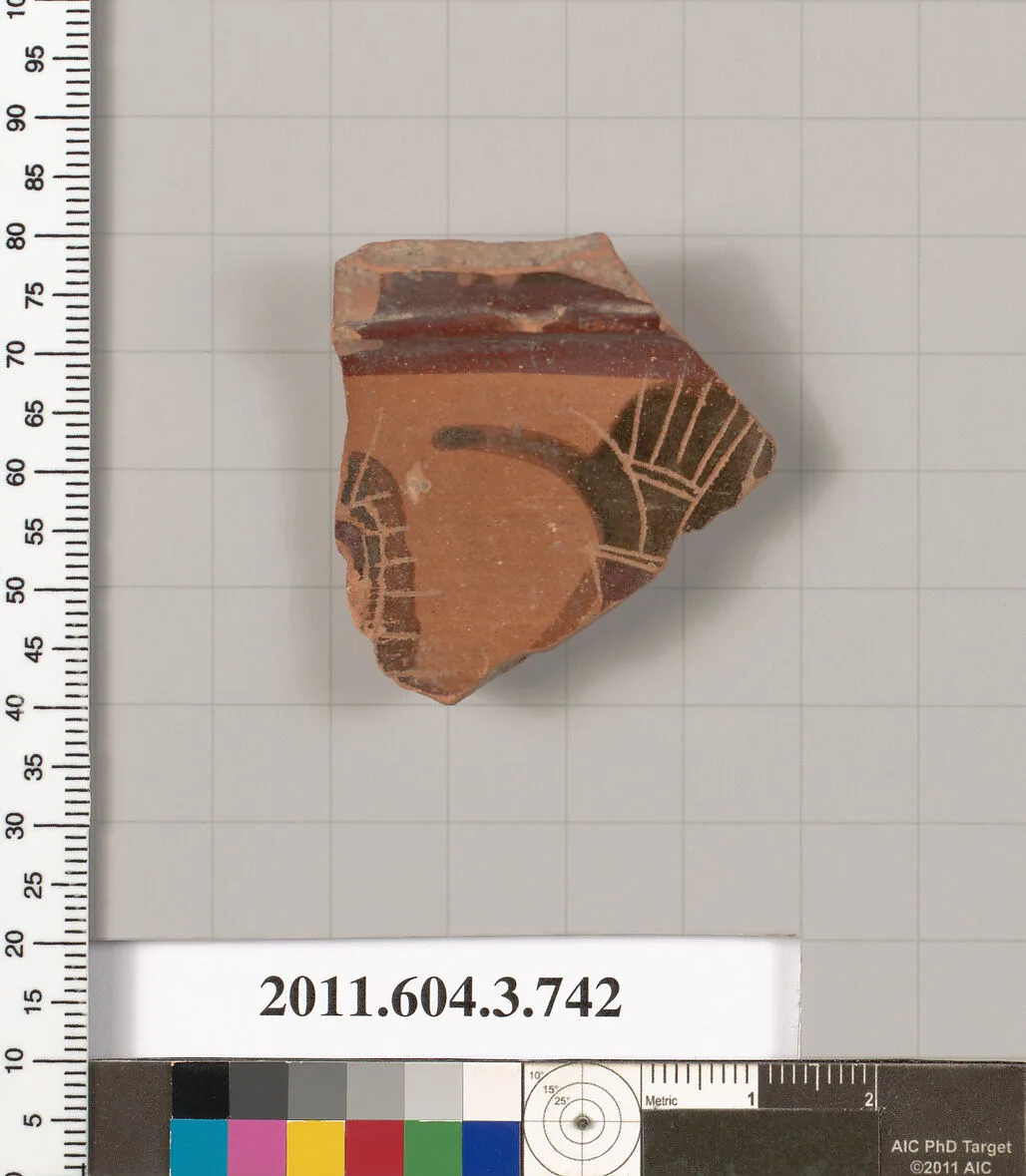 Terracotta fragment of a neck-amphora (jar) — Unknown