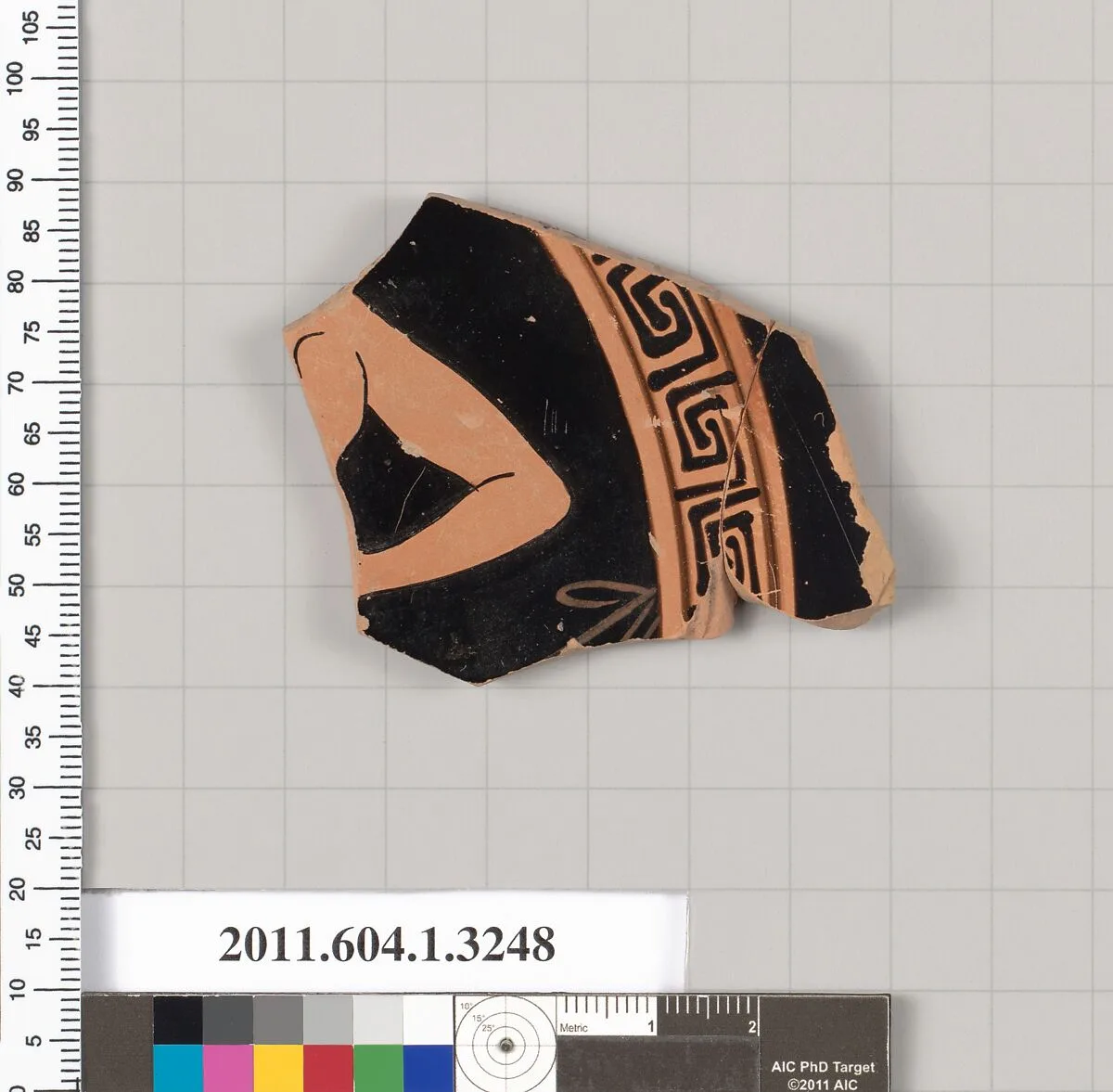Terracotta fragment of a kylix (drinking cup) — Unknown