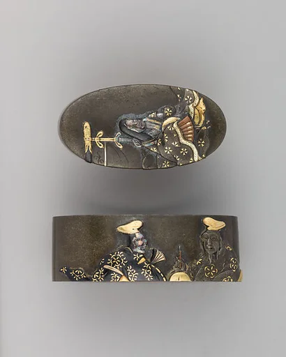 Sword-Hilt Collar and Pommel (Fuchigashira)