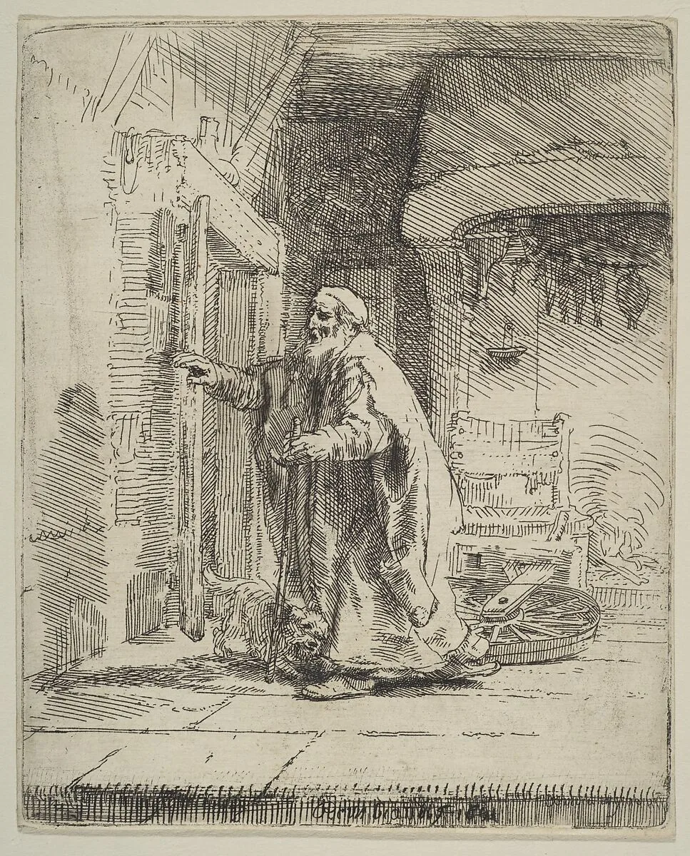 The Blindness of Tobit — Rembrandt (Rembrandt van Rijn)