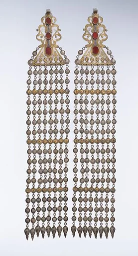 Long Temple Pendant, One of a Pair