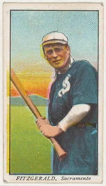 Fitzgerald, Sacramento, from the "Obak Baseball Players" set (T212), issued by the American Tobacco Company to promote Obak Mouthpiece Cigarettes — American Tobacco Company