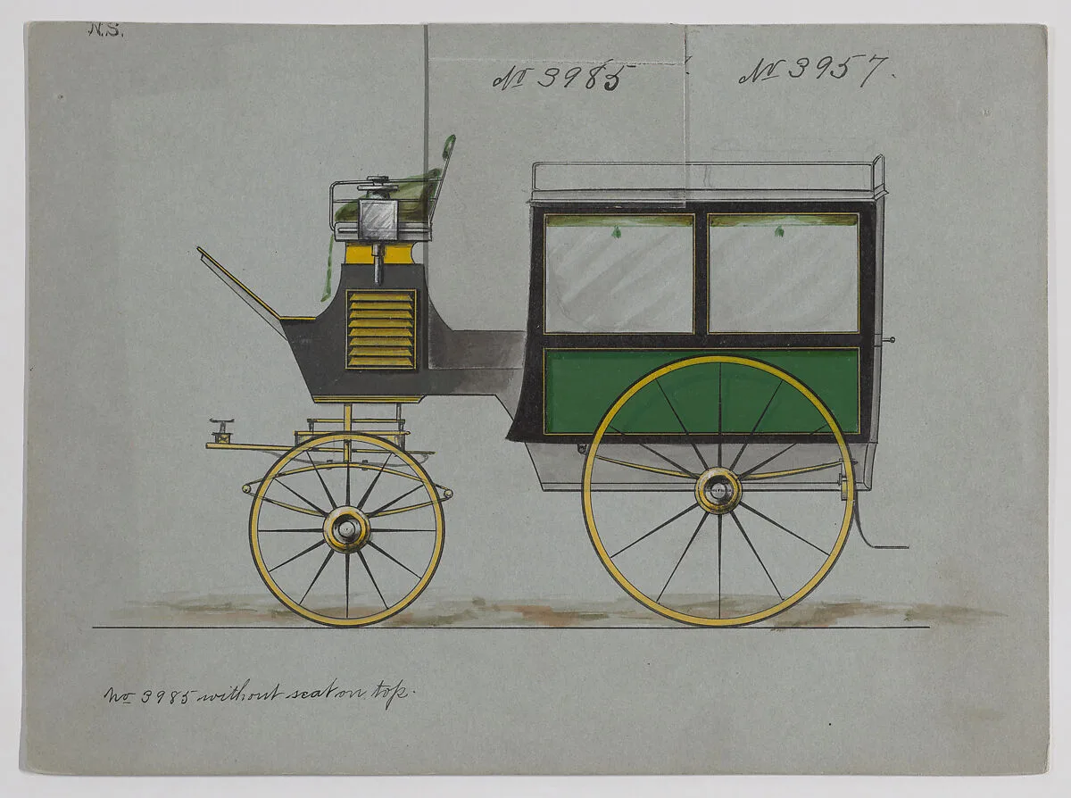 Design for Omnibus or Wagonette, no. 3985 — Brewster & Co.|Herman Stahmer