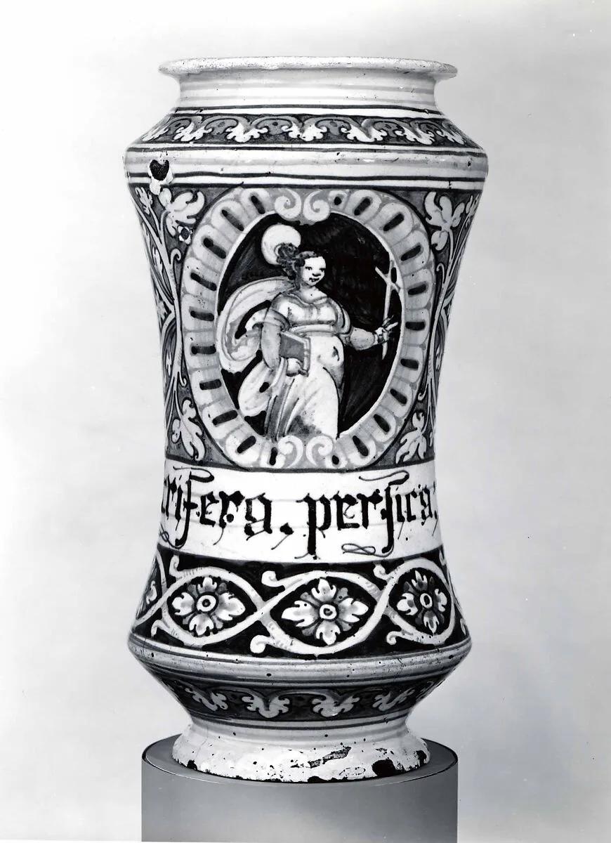 Apothecary jar (albarello) — Unknown