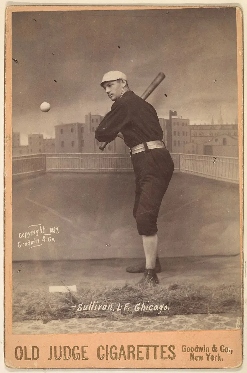 Sullivan, Left Field, Chicago, from the series Old Judge Cigarettes — Goodwin & Company